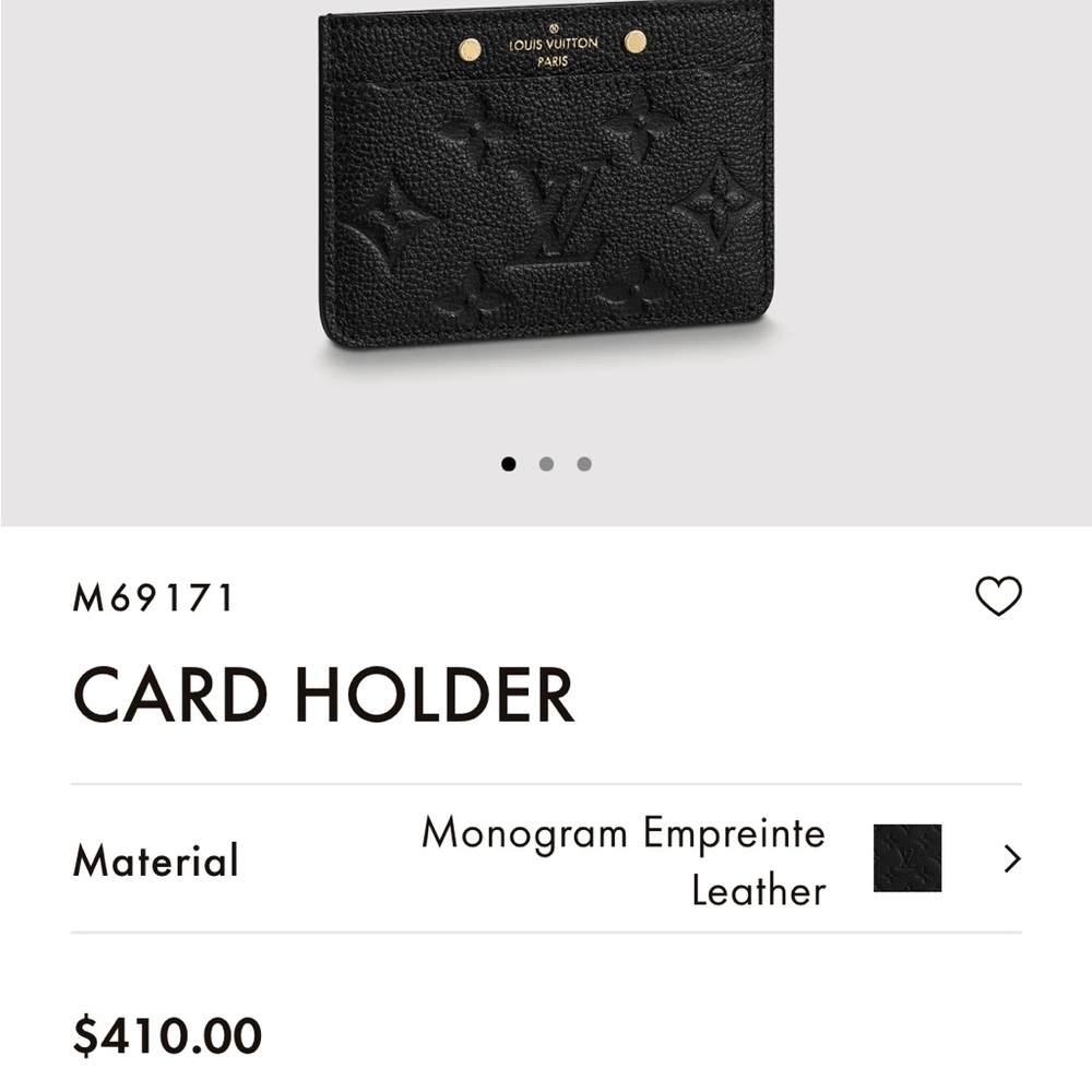 Gently Used Louis Vuitton Card Case